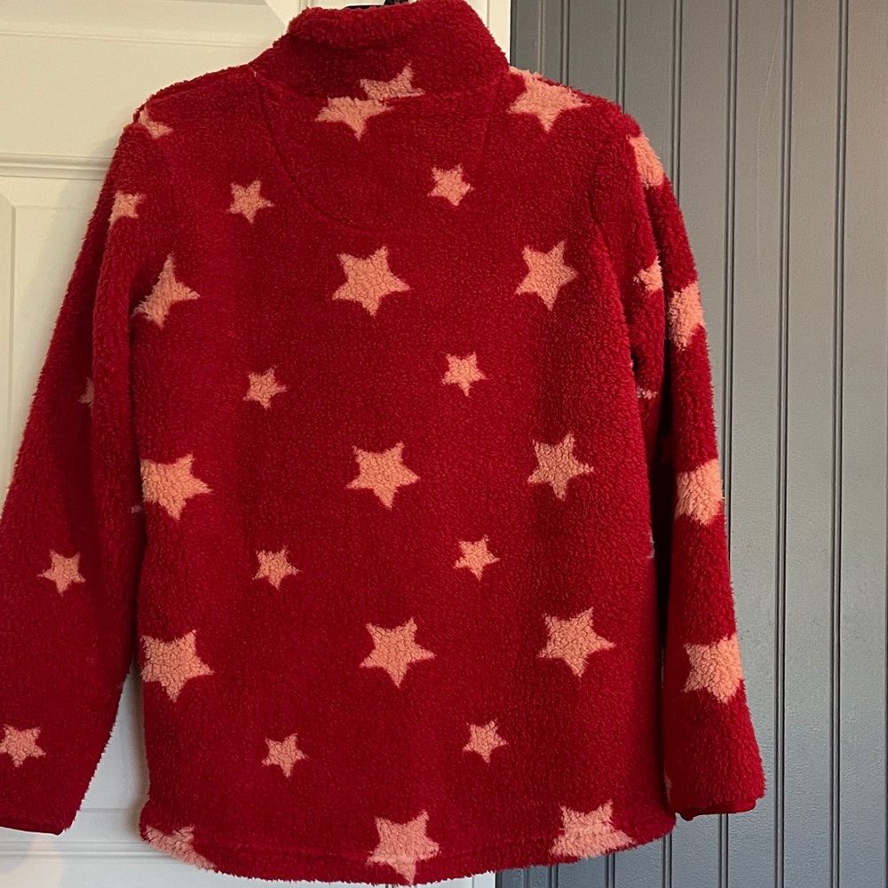 Fat Face Red Star Fleece Jacket - Picture 4 of 4